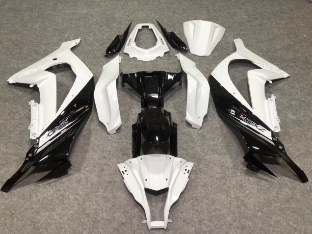 Gloss White / Black 2011-2015 Kawasaki ZX10R Motorcycle Fairing Gloss White / Black 2011-2015 Kawasaki ZX10R Motorcycle Fairing