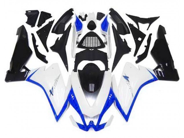 Gloss White & Blue 2010-2015 Aprilia RSV4 1000 Motorcycle Fairing Gloss White & Blue 2010-2015 Aprilia RSV4 1000 Motorcycle Fairing