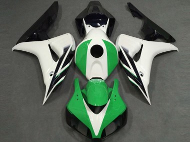Gloss White Green Black 2006-2007 Honda CBR1000RR Motorcycle Fairing