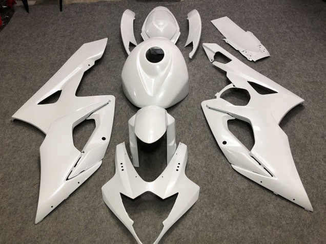 Gloss White Plain 2005-2006 Suzuki GSXR 1000 Motorcycle Fairing Gloss White Plain 2005-2006 Suzuki GSXR 1000 Motorcycle Fairing
