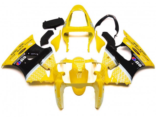 Gloss Yellow 1 2000-2002 Kawasaki ZX6R Motorcycle Fairing Gloss Yellow 1 2000-2002 Kawasaki ZX6R Motorcycle Fairing