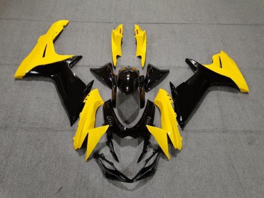 Gloss Yellow and Black 2011-2024 Suzuki GSXR 600-750 Motorcycle Fairing