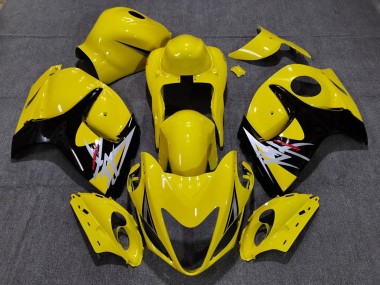 Gloss Yellow with Black Style 2008-2020 Suzuki GSXR 1300 Hayabusa Motorcycle Fairing