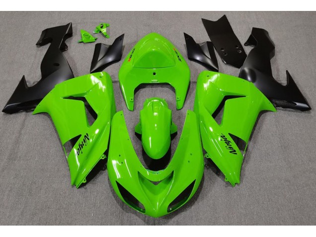 Green 2006-2007 Kawasaki ZX10R Motorcycle Fairing Green 2006-2007 Kawasaki ZX10R Motorcycle Fairing