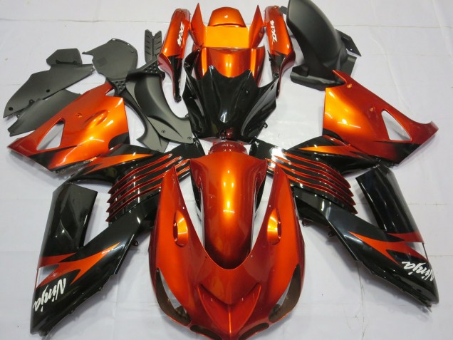 Green Black 2006-2011 Kawasaki ZX14R Motorcycle Fairing Green Black 2006-2011 Kawasaki ZX14R Motorcycle Fairing