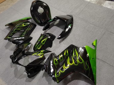 Green Flame 2002-2012 Honda VFR800 Motorcycle Fairing