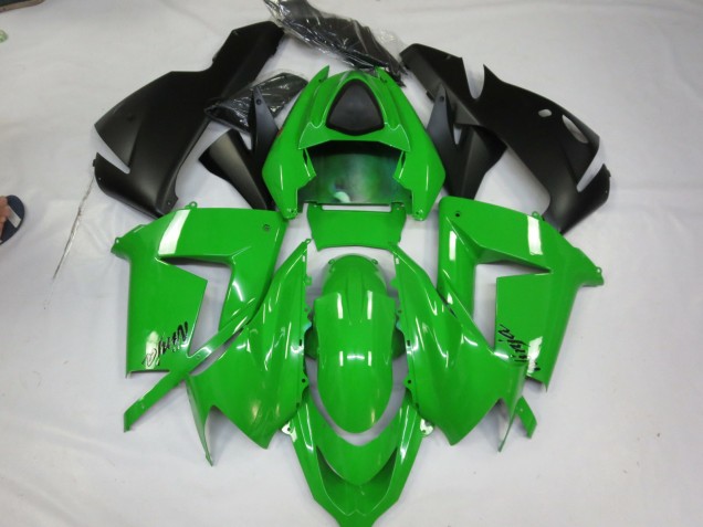 Green Gloss 2004-2005 Kawasaki ZX10R Motorcycle Fairing Green Gloss 2004-2005 Kawasaki ZX10R Motorcycle Fairing