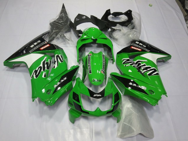 Green Ninja 2008-2012 Kawasaki Ninja 250 Motorcycle Fairing Green Ninja 2008-2012 Kawasaki Ninja 250 Motorcycle Fairing