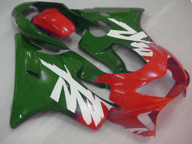 Green Red and White Decal 1999-2000 Honda CBR600 F4 Motorcycle Fairing Green Red and White Decal 1999-2000 Honda CBR600 F4 Motorcycle Fairing