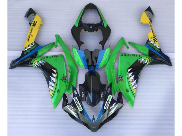 Green Shark 2007-2008 Yamaha R1 Motorcycle Fairing Green Shark 2007-2008 Yamaha R1 Motorcycle Fairing