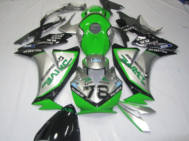 Green Silver 2012-2016 Honda CBR1000RR Motorcycle Fairing Green Silver 2012-2016 Honda CBR1000RR Motorcycle Fairing