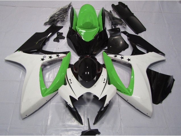 Green Star 2006-2007 Suzuki GSXR 600-750 Motorcycle Fairing Green Star 2006-2007 Suzuki GSXR 600-750 Motorcycle Fairing