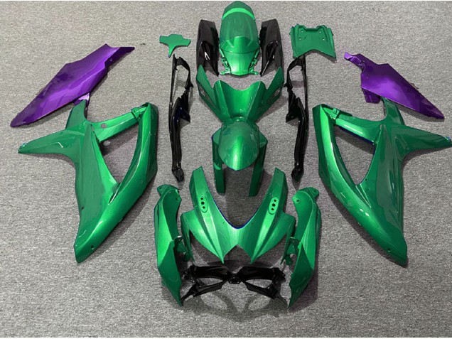 Green and Purple 2008-2010 Suzuki GSXR 600-750 Motorcycle Fairing Green and Purple 2008-2010 Suzuki GSXR 600-750 Motorcycle Fairing