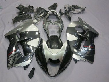 Grey and Silver 1997-2007 Suzuki GSXR 1300 Hayabusa Motorcycle Fairing