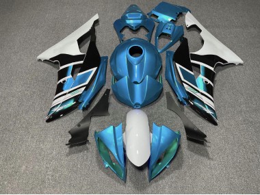 Light Blue Black and White OEM Style 2008-2016 Yamaha R6 Motorcycle Fairing