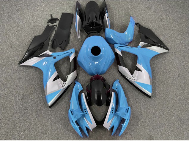 Light Blue Design 2006-2007 Suzuki GSXR 600-750 Motorcycle Fairing Light Blue Design 2006-2007 Suzuki GSXR 600-750 Motorcycle Fairing