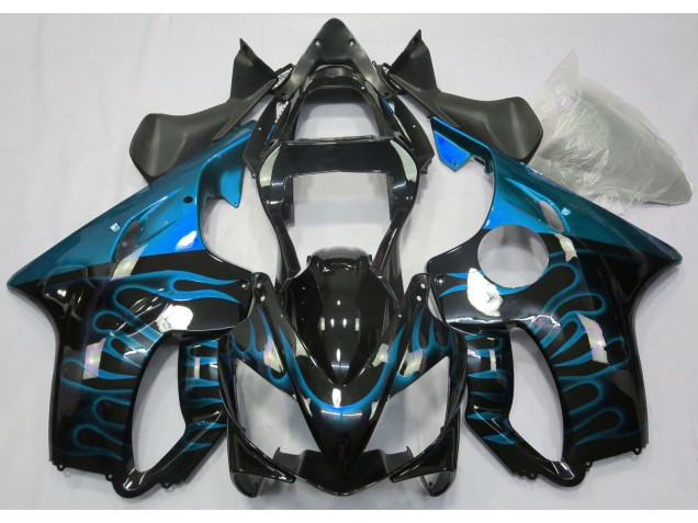 Light Blue Flame 2001-2003 Honda CBR600 F4i Motorcycle Fairing Light Blue Flame 2001-2003 Honda CBR600 F4i Motorcycle Fairing