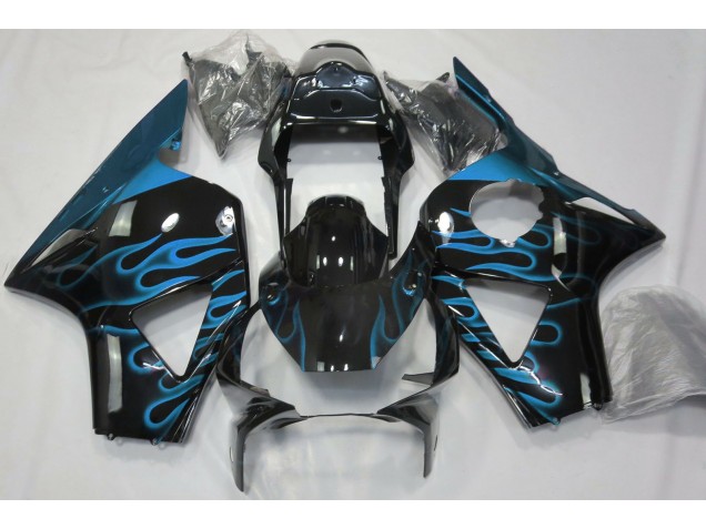 Light Blue Flame 2002-2003 Honda CBR954RR Motorcycle Fairing Light Blue Flame 2002-2003 Honda CBR954RR Motorcycle Fairing