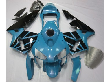Light Blue & Gloss Black 2003-2004 Honda CBR600RR Motorcycle Fairing