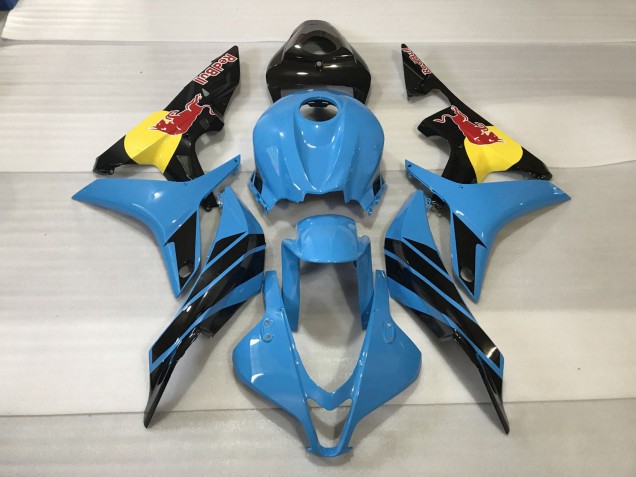 Light Blue Red Bull 2007-2008 Honda CBR600RR Motorcycle Fairing Light Blue Red Bull 2007-2008 Honda CBR600RR Motorcycle Fairing