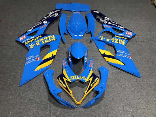 Light Blue Rizla 2005-2006 Suzuki GSXR 1000 Motorcycle Fairing Light Blue Rizla 2005-2006 Suzuki GSXR 1000 Motorcycle Fairing
