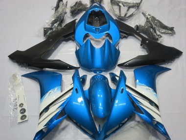 Light Blue & White 2004-2006 Yamaha R1 Motorcycle Fairing