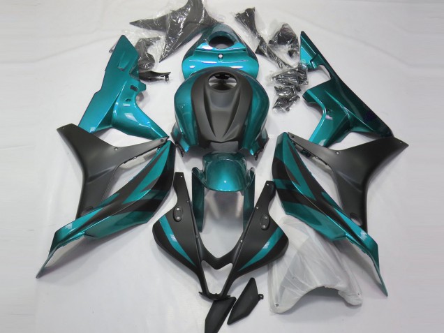 Light Blue and Matte Black 2007-2008 Honda CBR600RR Motorcycle Fairing Light Blue and Matte Black 2007-2008 Honda CBR600RR Motorcycle Fairing