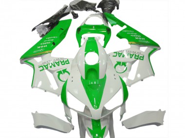 Light Green and White Pramac 2005-2006 Honda CBR600RR Motorcycle Fairing