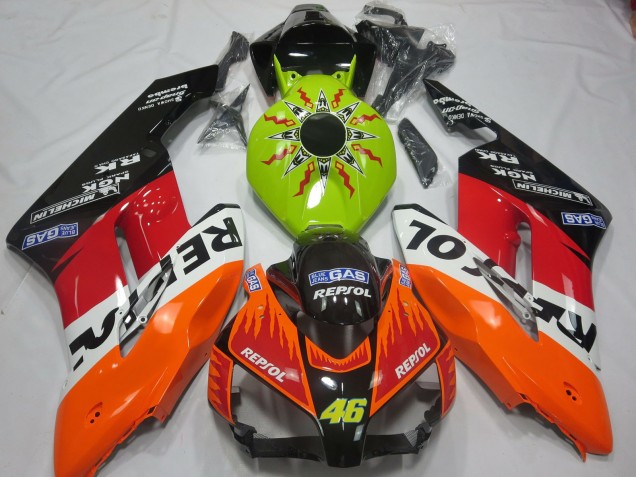 Lime Rossi Repsol 2004-2005 Honda CBR1000RR Motorcycle Fairing Lime Rossi Repsol 2004-2005 Honda CBR1000RR Motorcycle Fairing