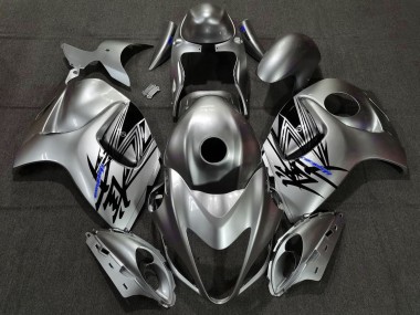 Liquid Silver & Blue 2008-2020 Suzuki GSXR 1300 Hayabusa Motorcycle Fairing