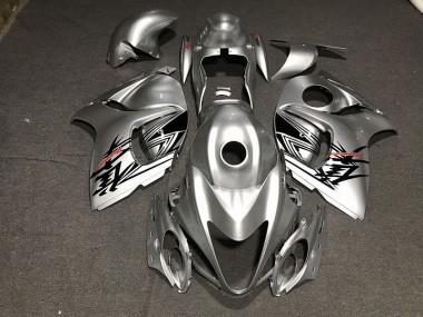 Liquid Silver & Red 2008-2020 Suzuki GSXR 1300 Hayabusa Motorcycle Fairing