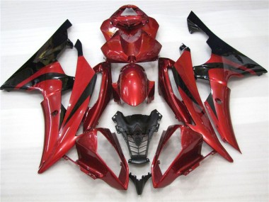 Maroon Black 2008-2016 Yamaha R6 Motorcycle Fairing