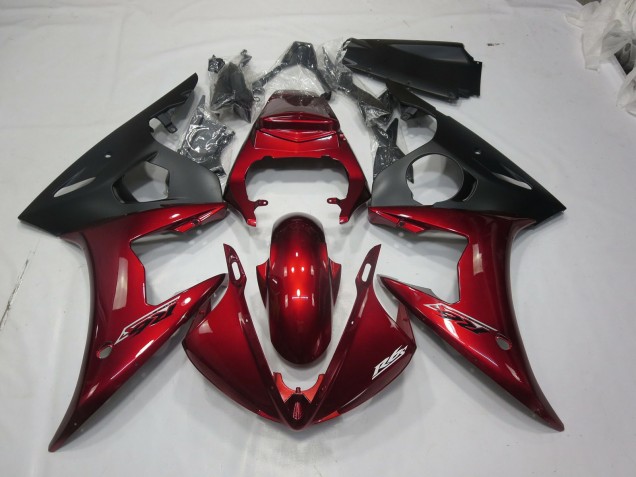 Maroon Red 2005 Yamaha R6 Motorcycle Fairing Maroon Red 2005 Yamaha R6 Motorcycle Fairing