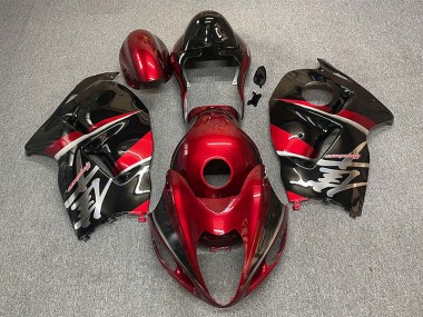 Maroon and Black Style 1997-2007 Suzuki GSXR 1300 Hayabusa Motorcycle Fairing