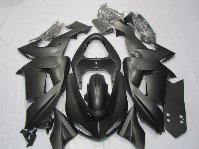 Matte Black 2006-2007 Kawasaki ZX10R Motorcycle Fairing Matte Black 2006-2007 Kawasaki ZX10R Motorcycle Fairing
