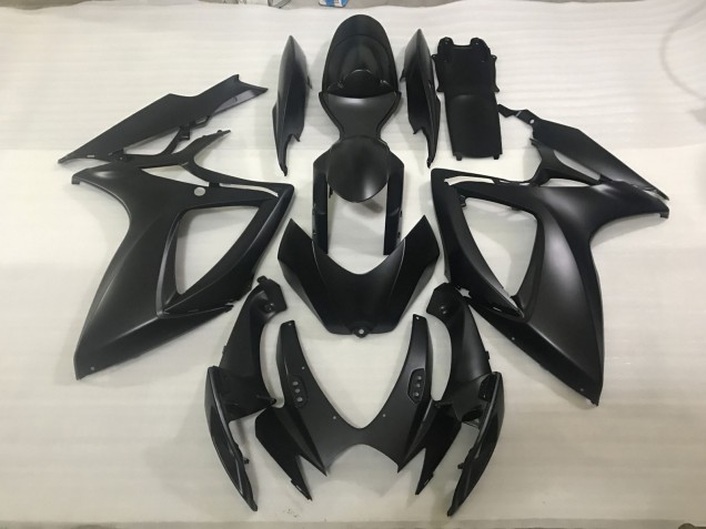 Matte Black 2006-2007 Suzuki GSXR 600-750 Motorcycle Fairing Matte Black 2006-2007 Suzuki GSXR 600-750 Motorcycle Fairing