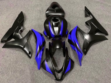 Matte Black & Blue Design 2007-2008 Honda CBR600RR Motorcycle Fairing