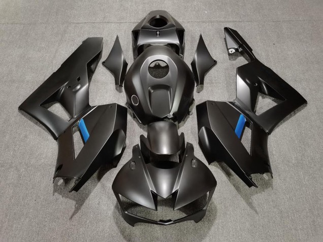 Matte Black & Light Blue 2013-2023 Honda CBR600RR Motorcycle Fairing Matte Black & Light Blue 2013-2023 Honda CBR600RR Motorcycle Fairing
