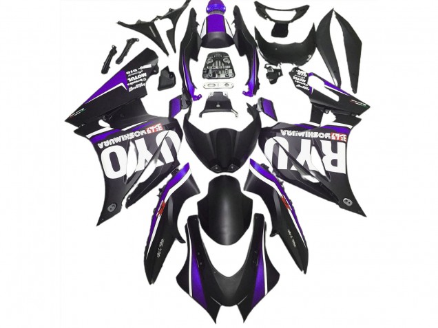 Matte Black & Purple 2017-2023 Suzuki GSXR 1000 Motorcycle Fairing Matte Black & Purple 2017-2023 Suzuki GSXR 1000 Motorcycle Fairing