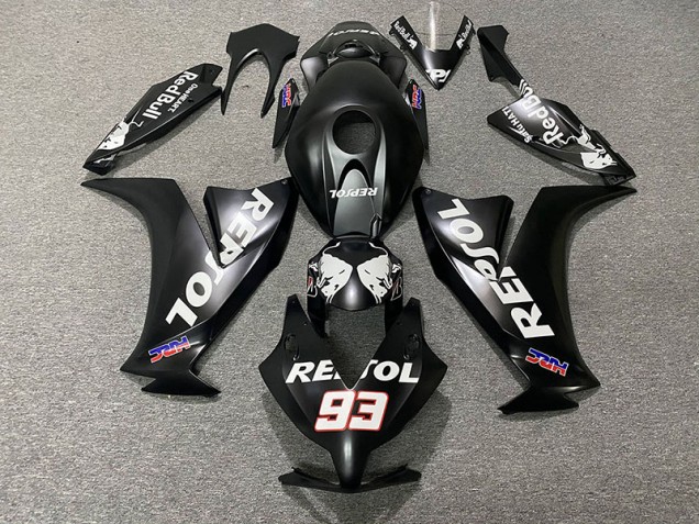 Matte Black Repsol 2012-2016 Honda CBR1000RR Motorcycle Fairing Matte Black Repsol 2012-2016 Honda CBR1000RR Motorcycle Fairing