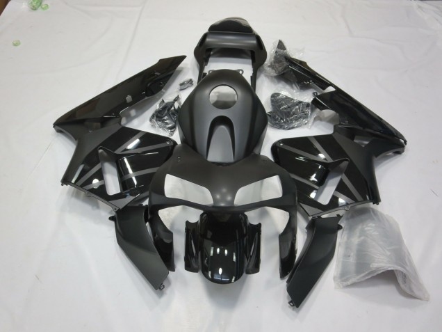 Matte Black 2003-2004 Honda CBR600RR Motorcycle Fairing Matte Black 2003-2004 Honda CBR600RR Motorcycle Fairing
