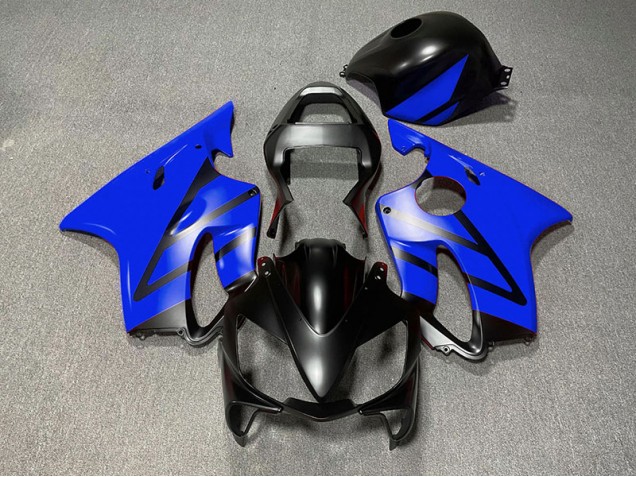 Matte Black and Blue 2001-2003 Honda CBR600 F4i Motorcycle Fairing Matte Black and Blue 2001-2003 Honda CBR600 F4i Motorcycle Fairing