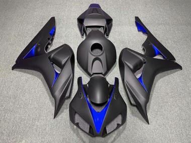 Matte Black and Blue 2006-2007 Honda CBR1000RR Motorcycle Fairing