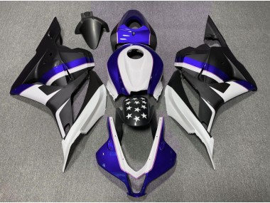 Matte Black and Dark Blue Star 2009-2012 Honda CBR600RR Motorcycle Fairing