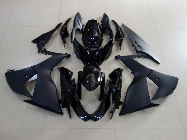 Matte Black and Gloss Black 2009-2016 Suzuki GSXR 1000 Motorcycle Fairing Matte Black and Gloss Black 2009-2016 Suzuki GSXR 1000 Motorcycle Fairing