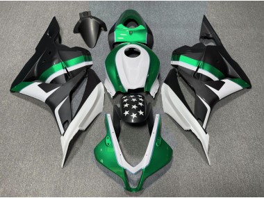 Matte Black and Green Star 2009-2012 Honda CBR600RR Motorcycle Fairing