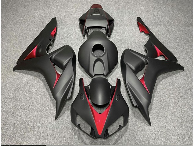 Matte Black and Light Blue 2006-2007 Honda CBR1000RR Motorcycle Fairing Matte Black and Light Blue 2006-2007 Honda CBR1000RR Motorcycle Fairing