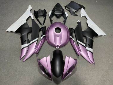 Matte Black and Light Purple 2008-2016 Yamaha R6 Motorcycle Fairing