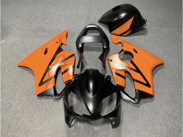 Matte Black and Orange 2001-2003 Honda CBR600 F4i Motorcycle Fairing Matte Black and Orange 2001-2003 Honda CBR600 F4i Motorcycle Fairing