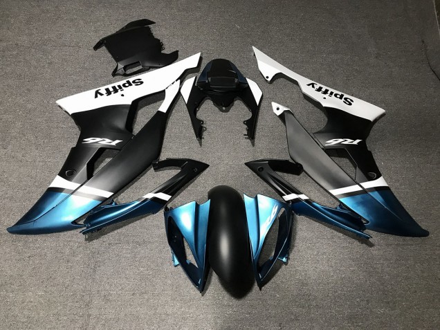 Matte Black and Special Blue 2008-2016 Yamaha R6 Motorcycle Fairing Matte Black and Special Blue 2008-2016 Yamaha R6 Motorcycle Fairing